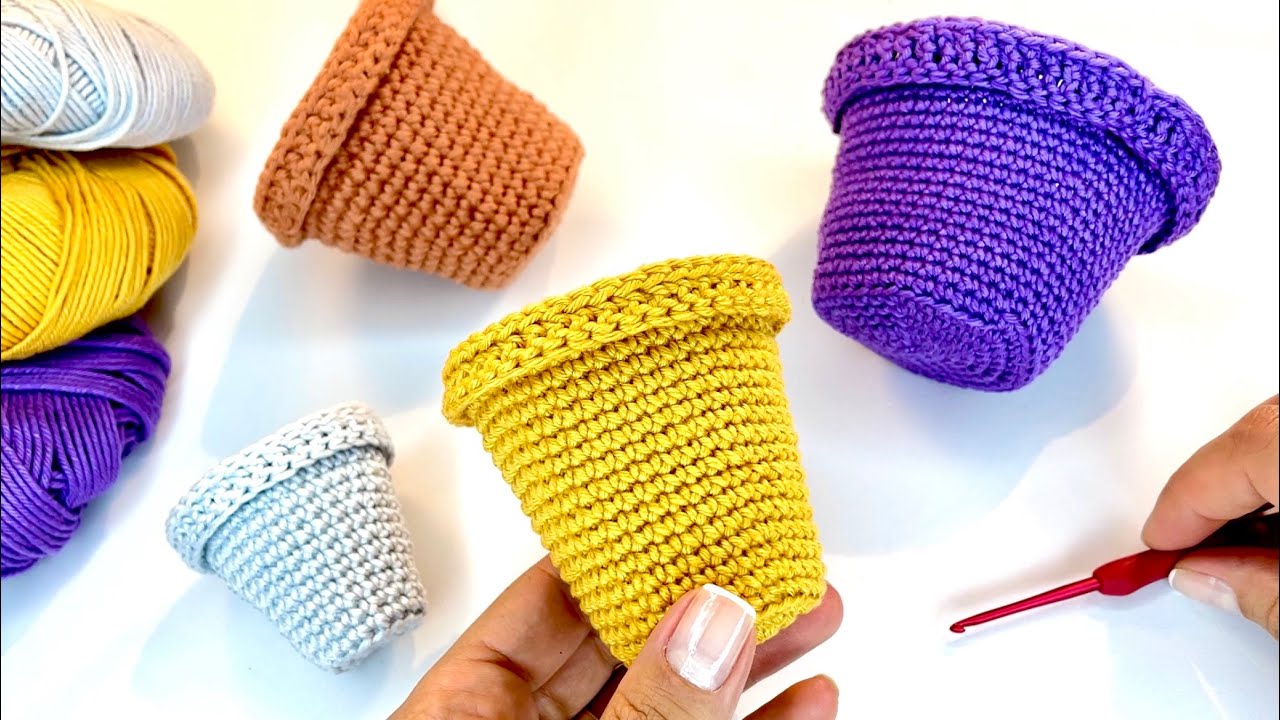 Vasinho de Crochê em Qualquer Tamanho: Seu Amigurumi Sem Receita