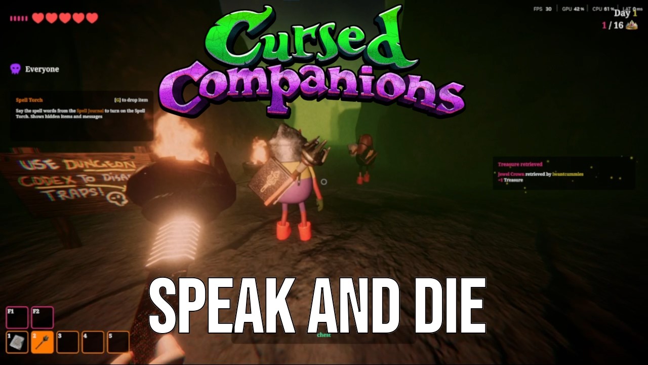 SPEAK AND DIE... (Cursed Companions)