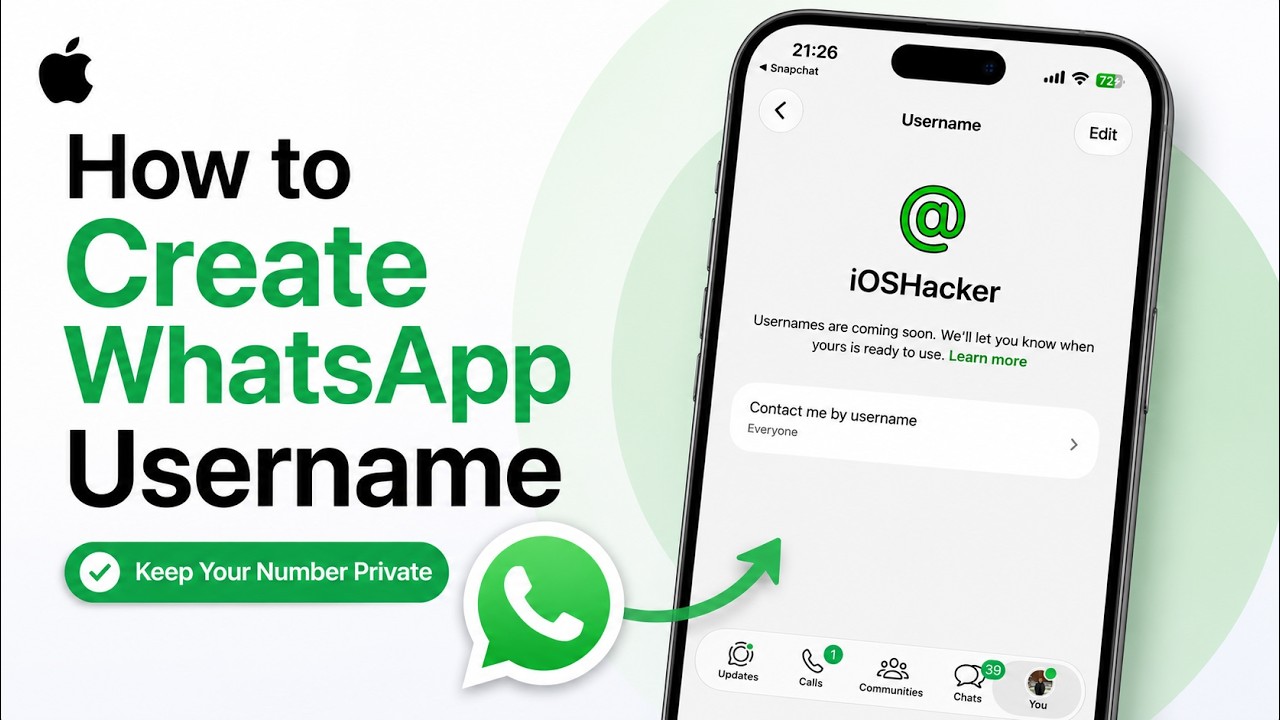 Как создать имя пользователя в WhatsApp на iPhone (сохраните свой номер в тайне!)