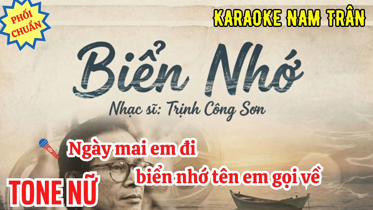 Karaoke Biển Nhớ (Phối Chuẩn 2026) Tone Nữ | Nam Trân