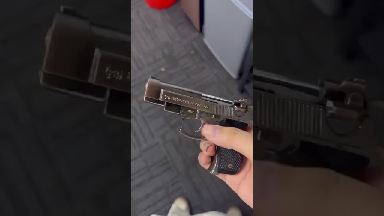 isqueiro ma&ccedil;arico em formato de pistola beretta #lighter #lojaphacil #isqueiro #airsoft #mm2