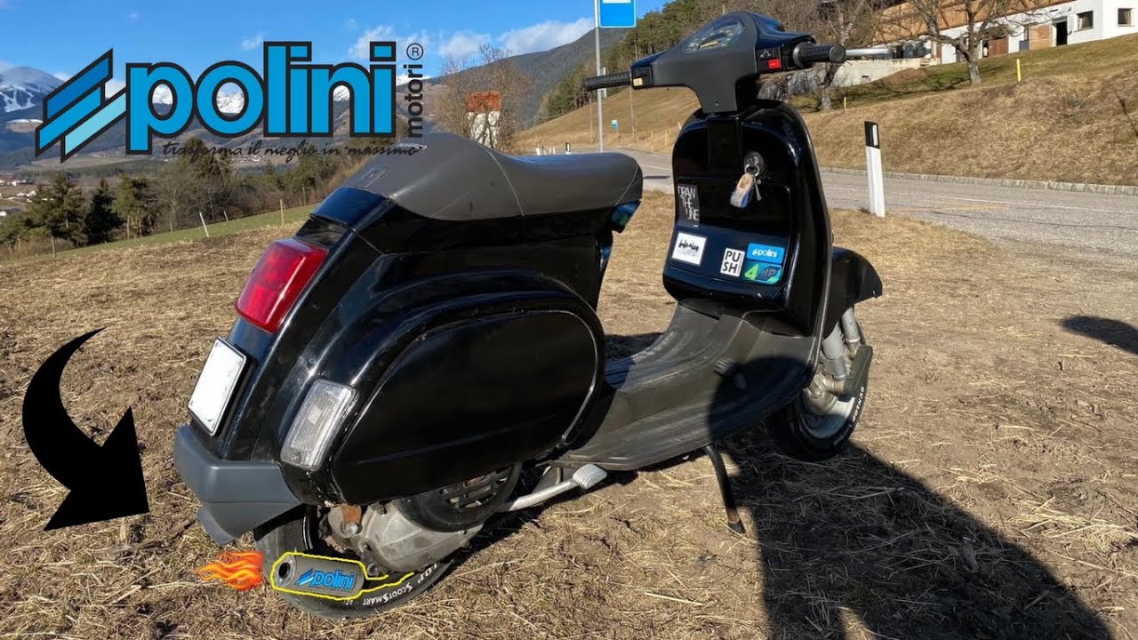VESPA 50 HP4 - POLINI EXHAUST + 0-50KMH