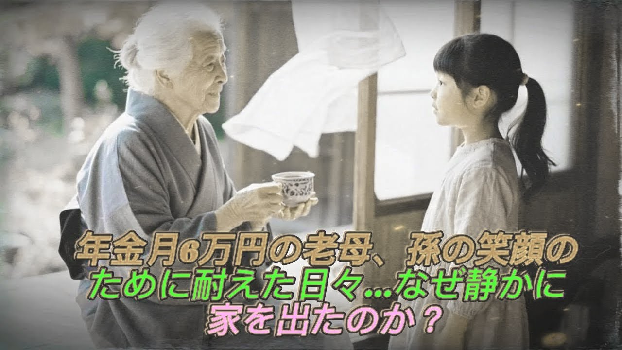 年金月6万円の老母、孫の笑顔のために耐えた日々…なぜ静かに家を出たのか？18 5 t6