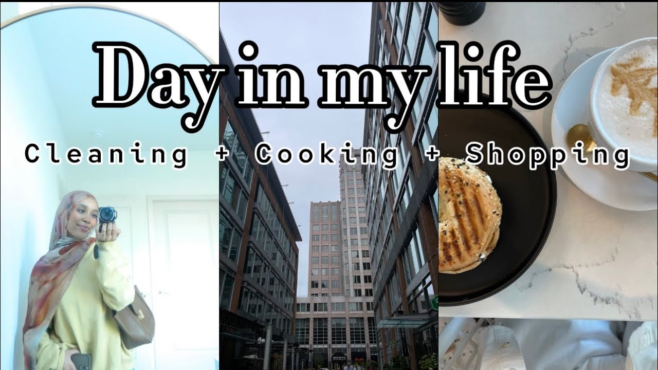 Day in my life (cleaning🫧 +cooking🧑🏽‍🍳 + shopping🛍️) يوم في حياتي 