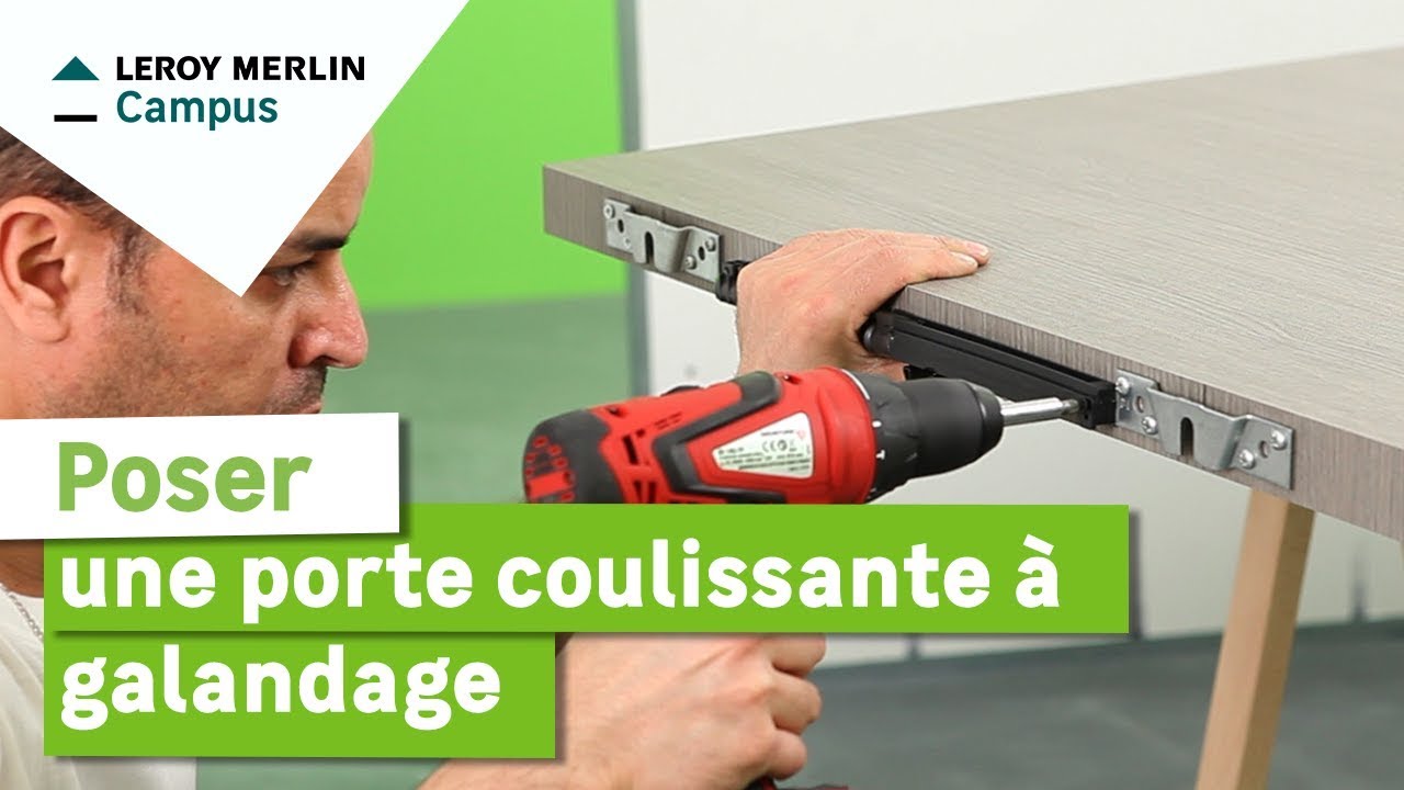 Comment poser une porte coulissante à galandage ? Leroy Merlin