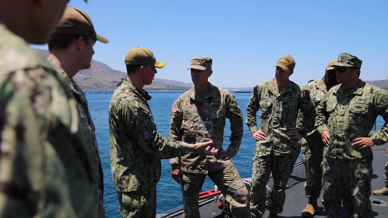 USS New Mexico docs in Souda Bay, Greece
