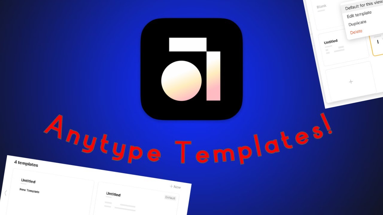 Как использовать шаблоны в Anytype