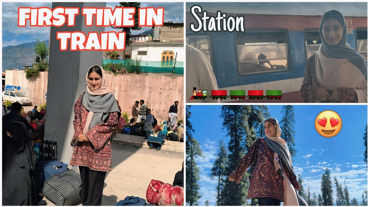 My First Train Travel 😍 | Sangaldan to Kashmir 💚 || Shazia Malik Vlogs