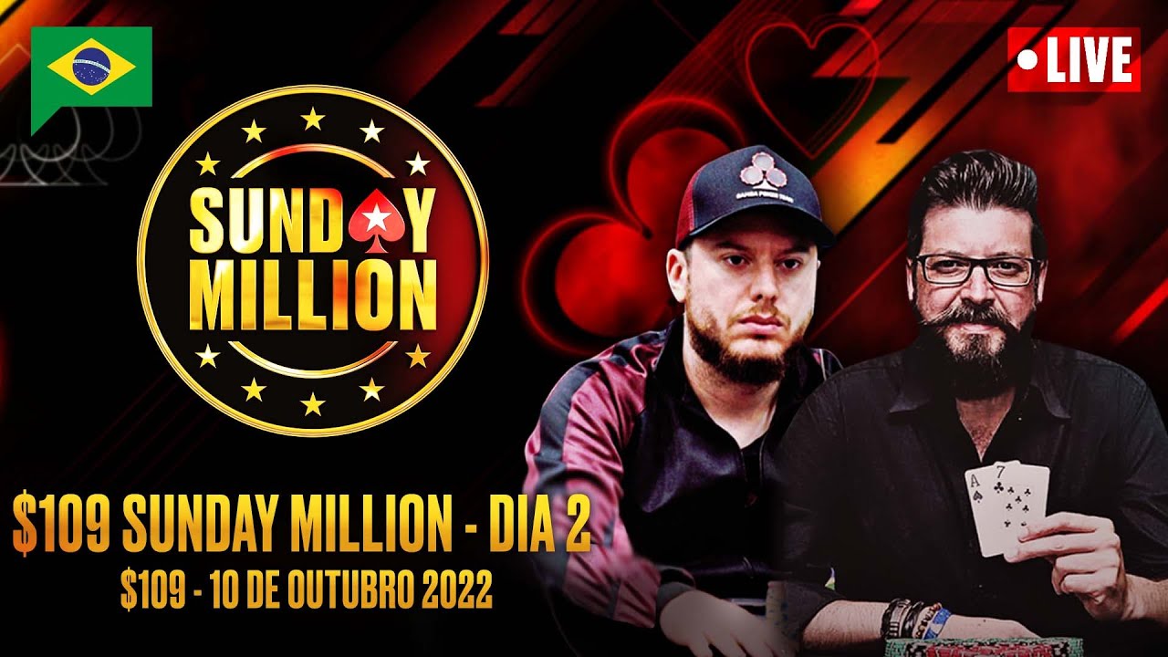 $109 SUNDAY MILLION - DIA 2 &spades;️ Flavio Del Valle e Felipe Phil &spades;️ PokerStars Brasil