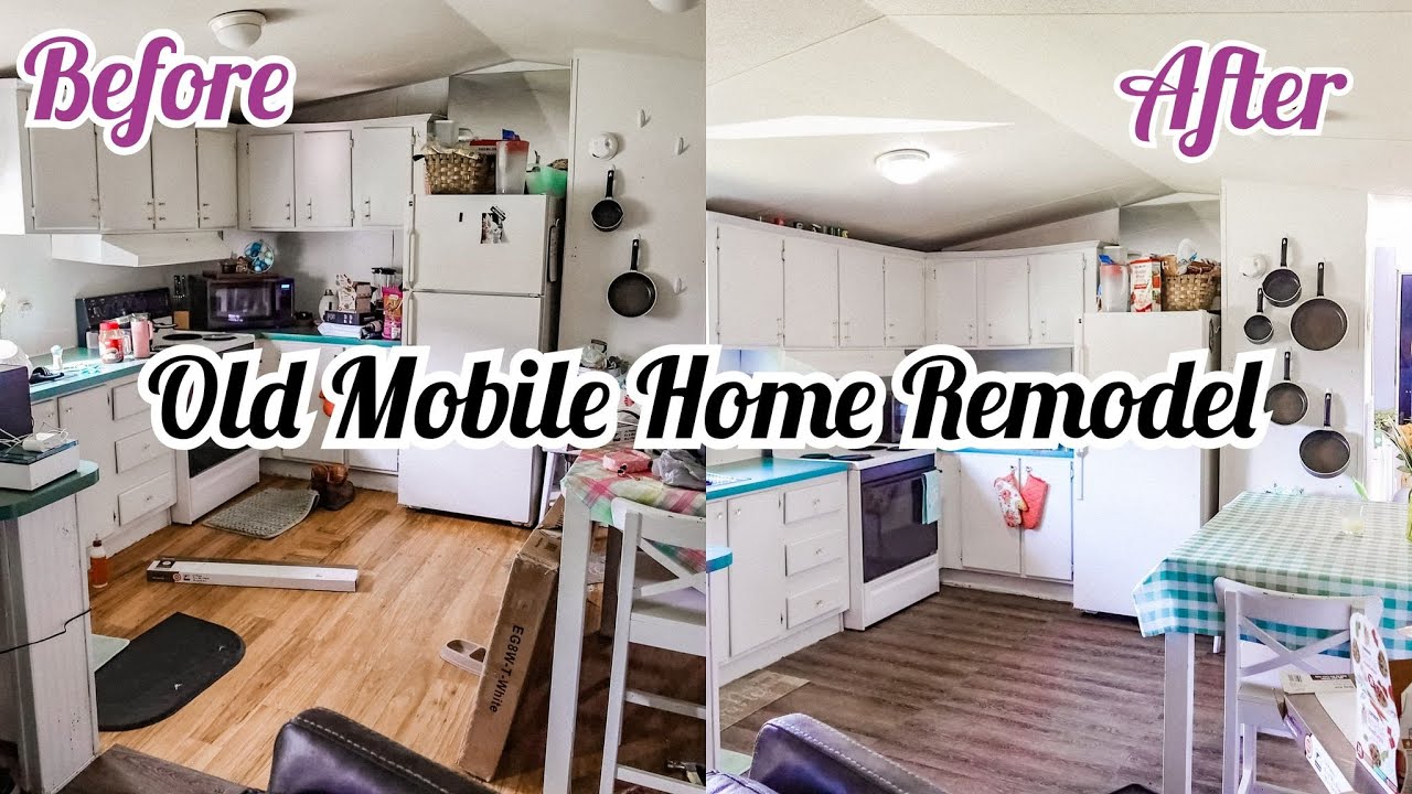 $200 MOBILE HOME REMODEL OLD SINGLE WIDE TRAILER