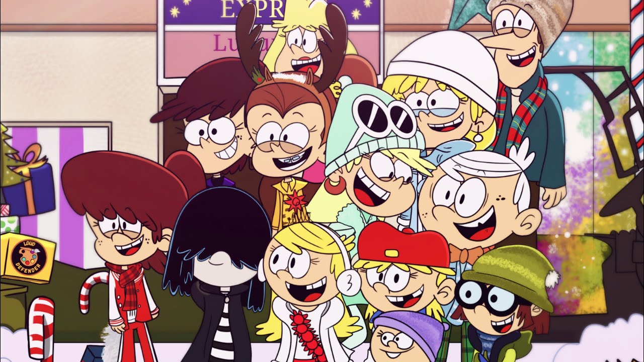 The Loud Family Singing Rockin’ Around The Christmas Tree