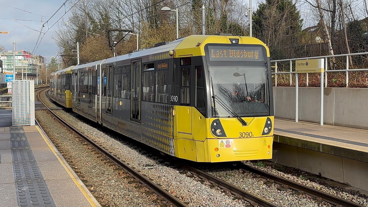 Tram-Spotting At Chorlton (08/02/26) Manchester MetroLink (4K)