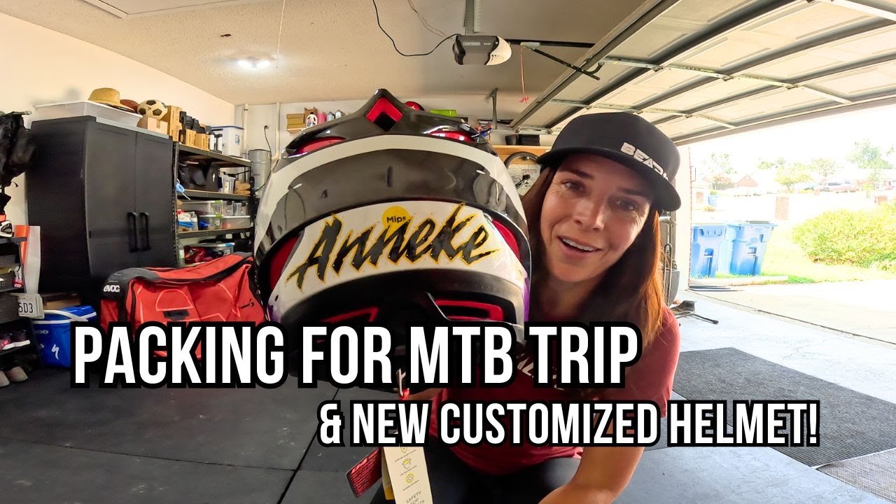 Packing for Crankworx Whistler 🇨🇦 | MTB Trip Prep, How To Pack Bike Bag Tips & New Custom Helmet!