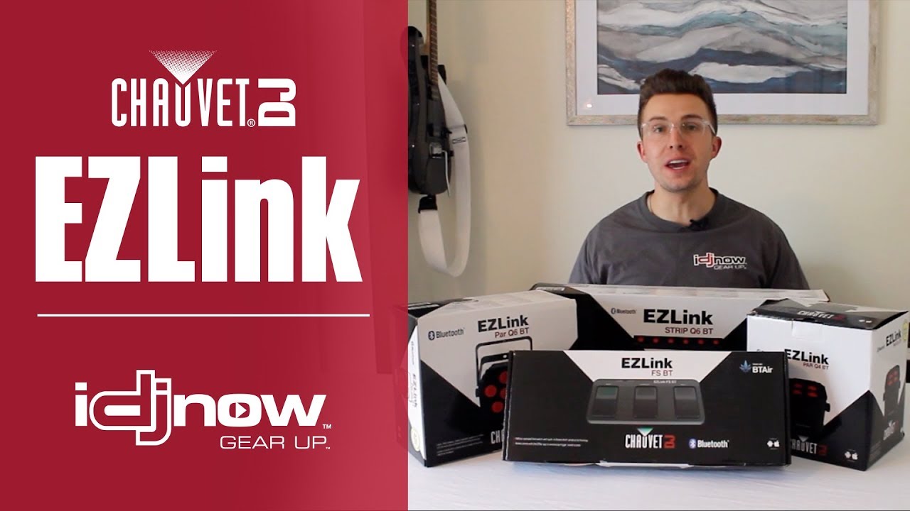 Chauvet DJ EZLink Series Q6 Q4 Par Q6 strip & wireless footswitch wireless battery powered uplights