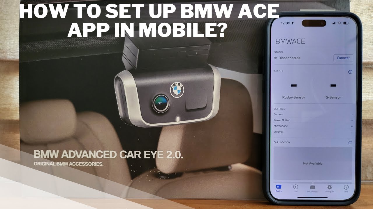 BMW Advanced Car Eye 2.0| Dashcam app set up and configuration in your phone. #bmw #dashcam #iphone