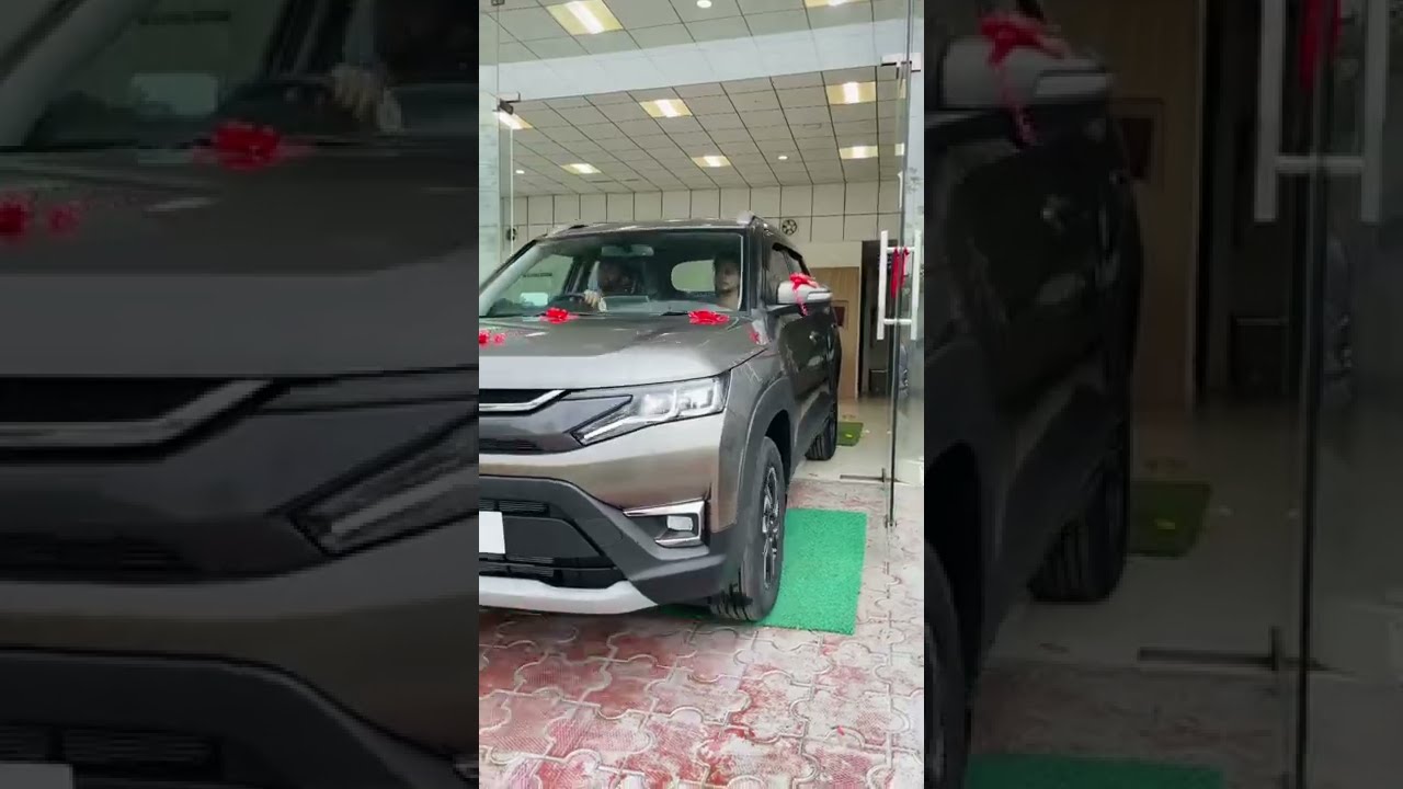 First Delivery of 2022 Brezza ZXi+ Magma Grey in my Area #shorts