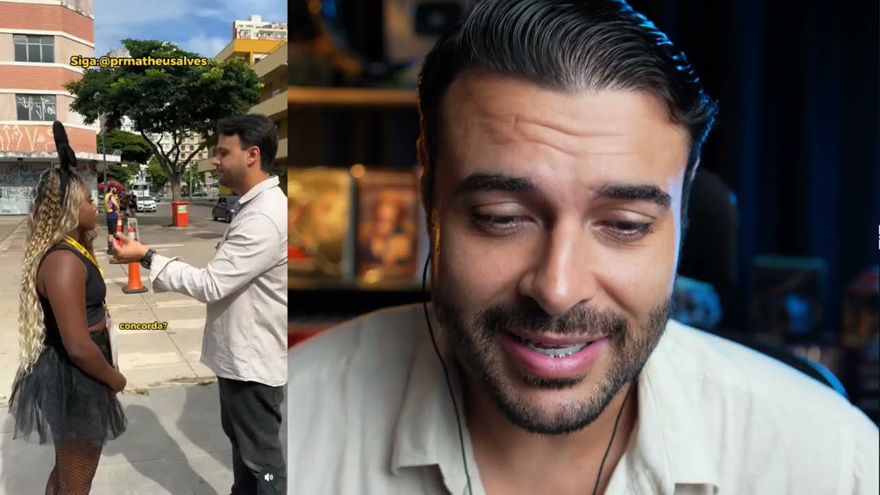 Pastor enchendo o saco de crentes no carnaval