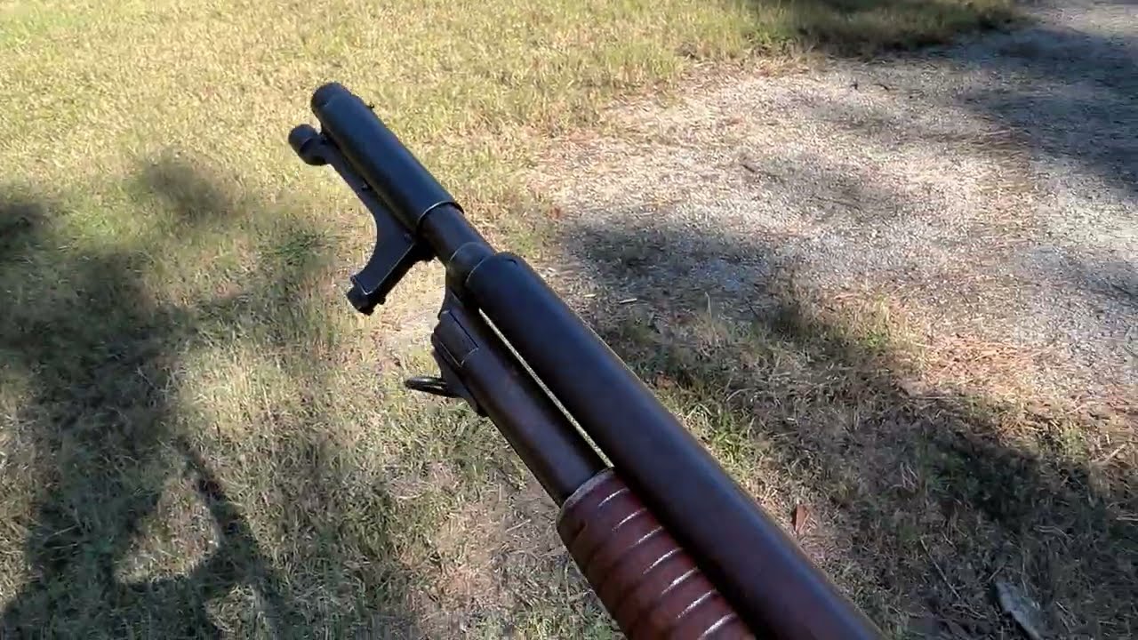 Remington 10A Trench Gun POV firing
