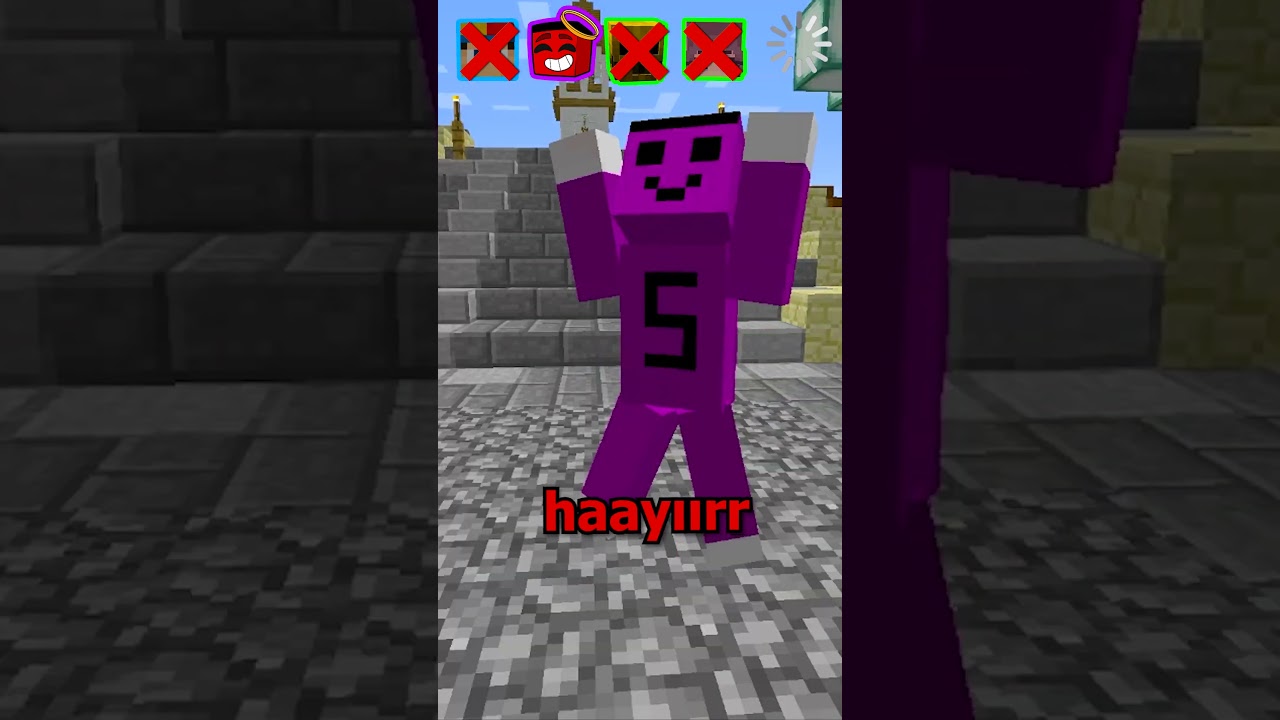 Minecraft'ta Kendi Rengine Dokunursan Banlanırsın !! #shorts