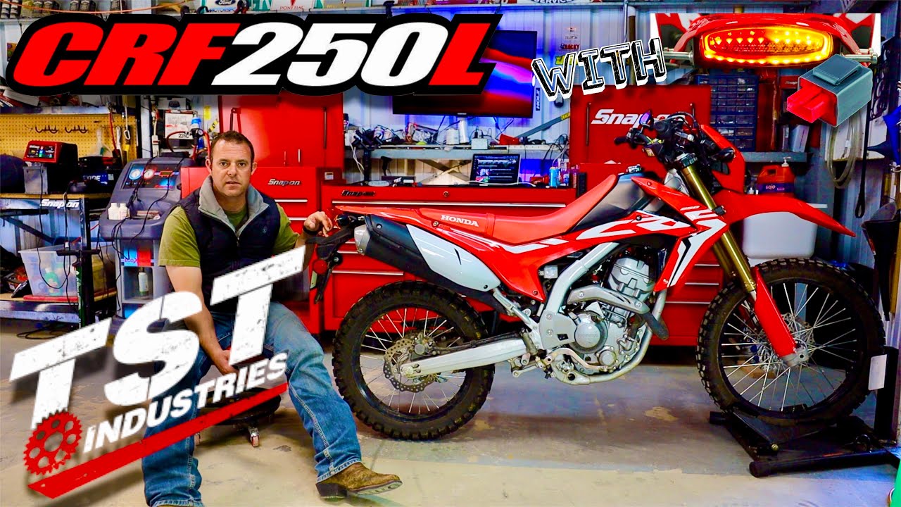 Honda CRF250L Fender Eliminator with Relay Installation | TST Industries