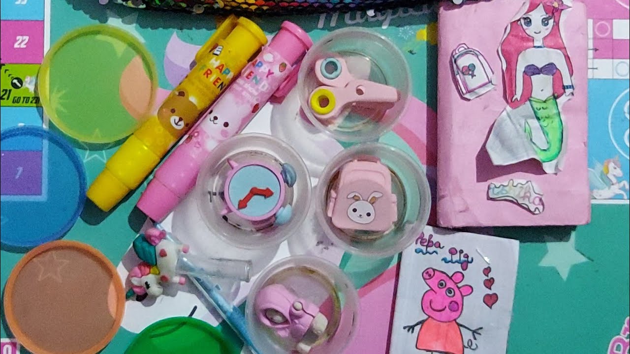 💕MyCute😍Erasers Collection ASMR💕#cute #colourful#erasers#collection#asmr#stationary #schoolsupplies