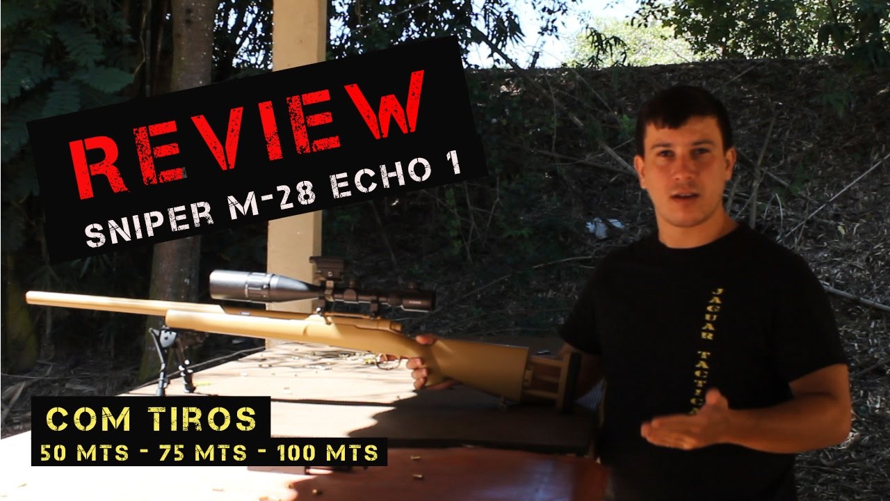 Review M28 Echo1 - com tiros a 50mts - 75mts e 100mts