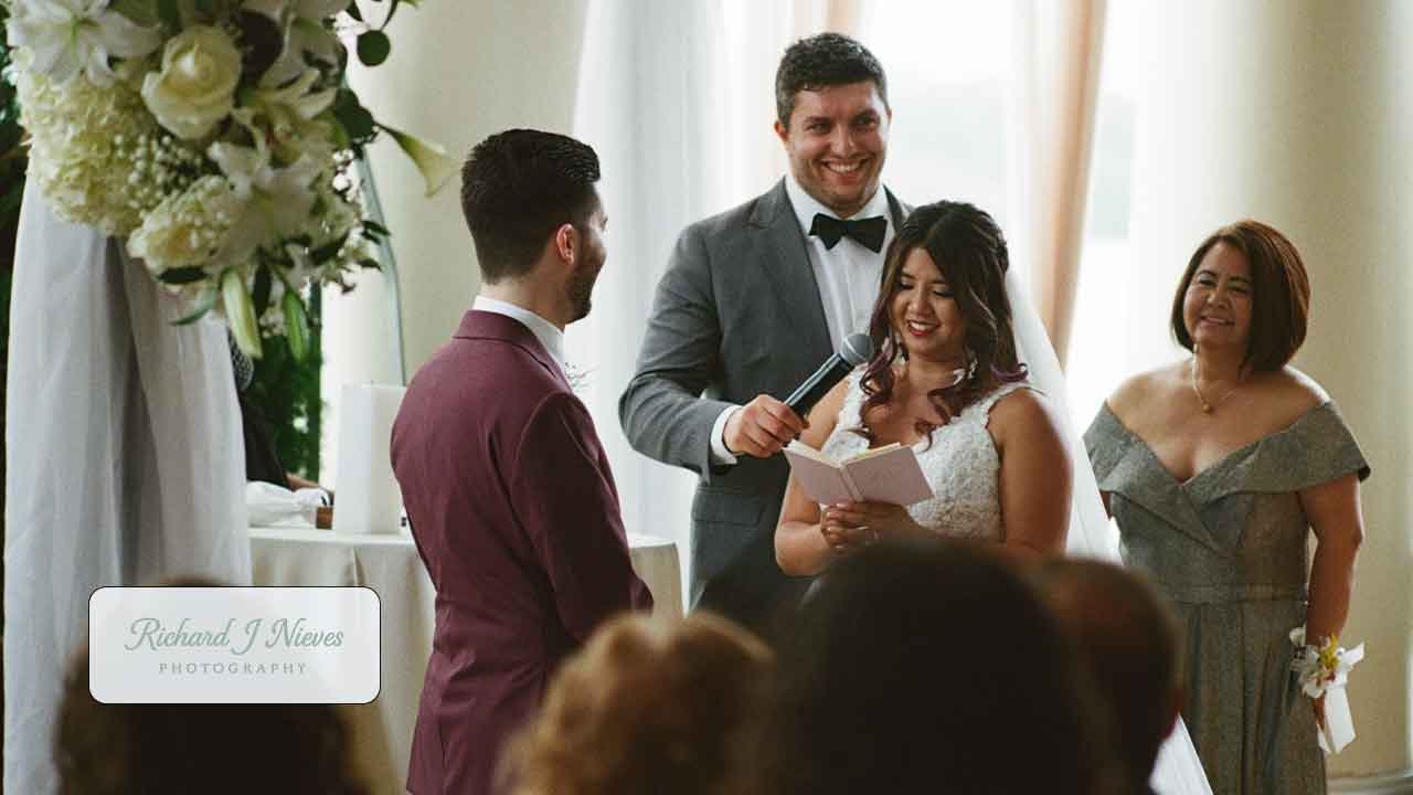 Romantic Outdoor Ceremony at Water Works | Philadelphia Wedding Videographer
