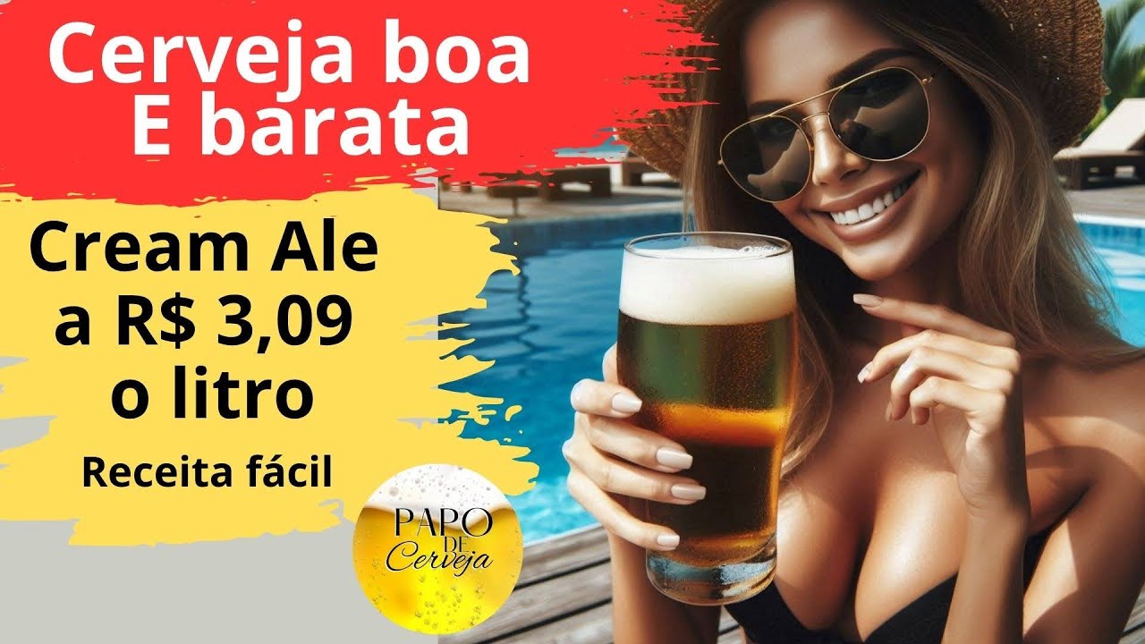 Cream Ale Econômica: Cerveja de Qualidade por R$ 3,09 o Litro!
