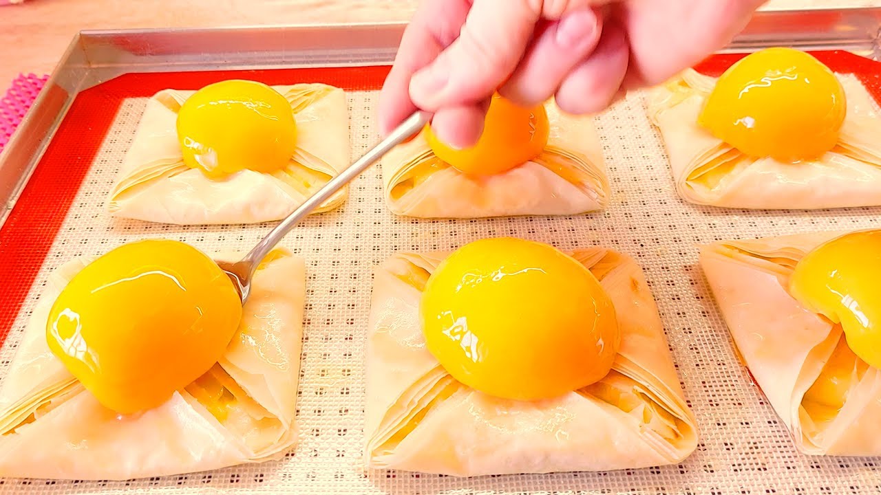 Быстрый и простой рецепт десерта из персиков, готовый всего за 15 минут! 🍑