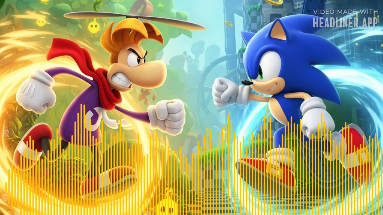 Rayman 3 All Rayman Voice Clips VS Sonic Mega Collection Title Screen Theme instrumental (Mashup)