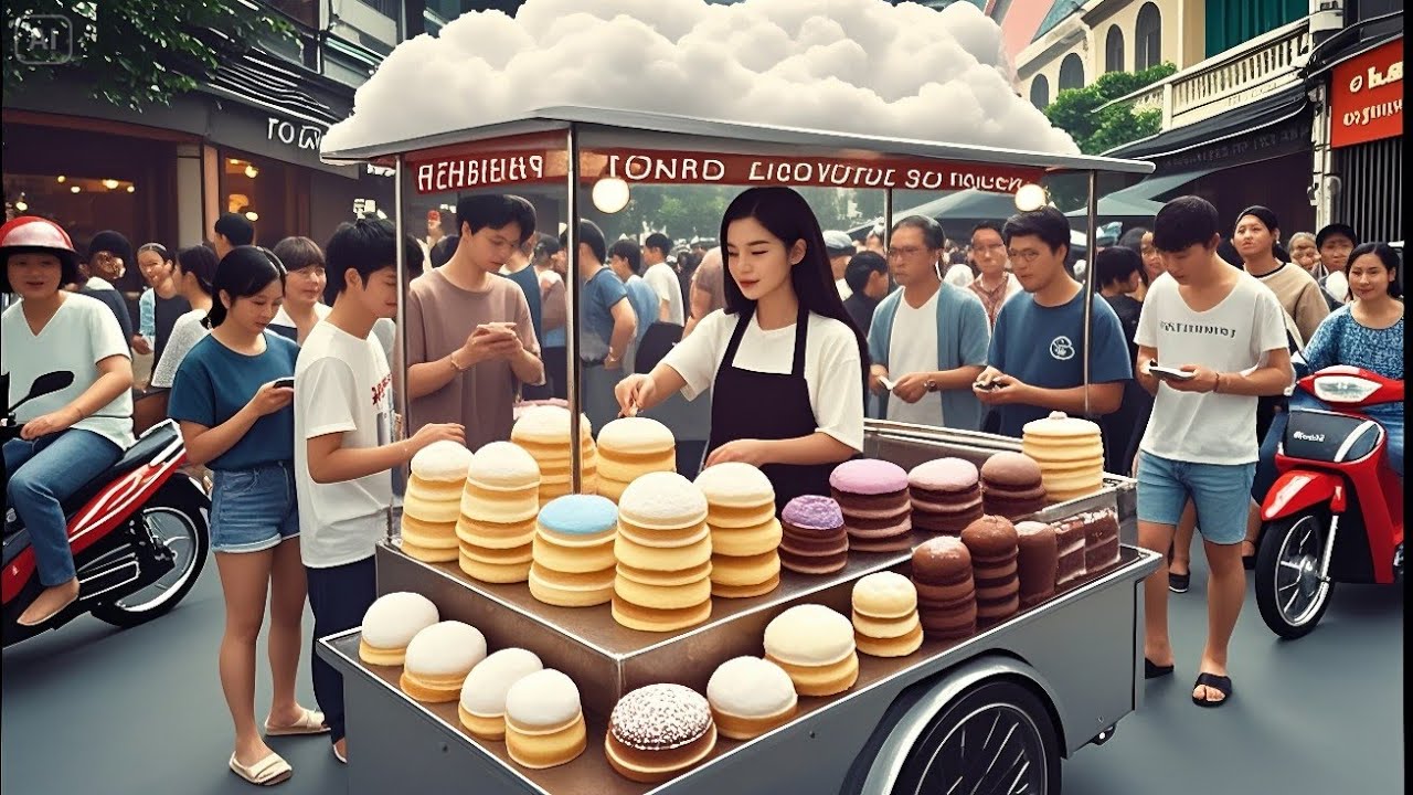 Amazing Vietnamese Street Food with Cloud Cakes Tour in Saigon !
