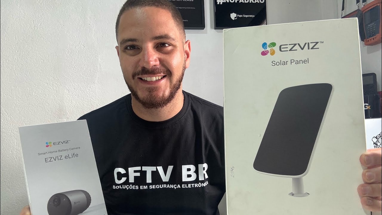 BC1C EZVIZ eLive | Câmera Bateria | Painel Solar
