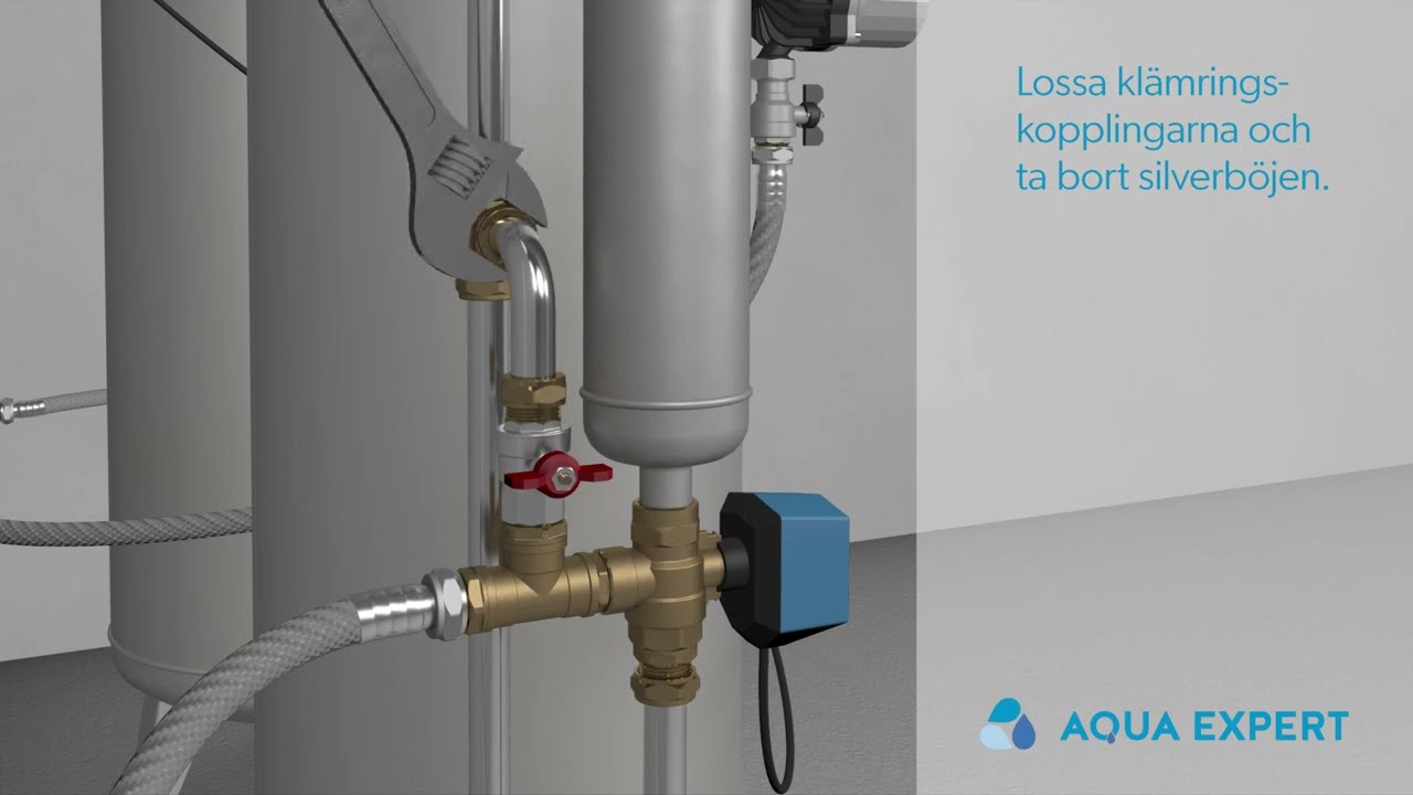 Rengöring av silverböj på Göingefilter från Aqua Expert AB