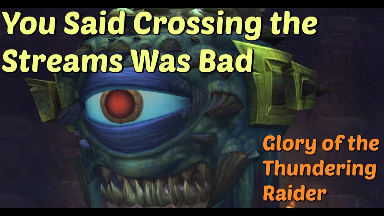 You Said Crossing the Streams Was Bad (Glory of the Thundering Raider) achievement SOLO Guide