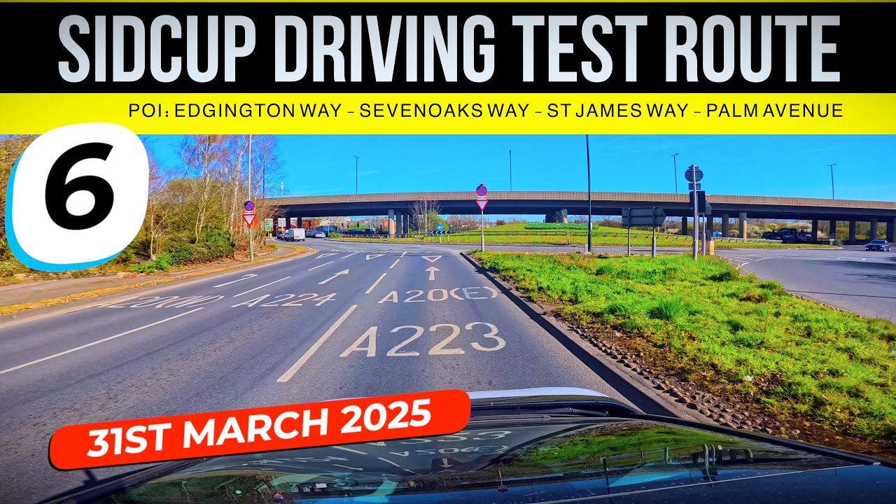 SIDCUP DRIVING TEST ROUTE VIDEO PART 6 #drivingtestvideo #drivingexam #ojkenny #drivingtest