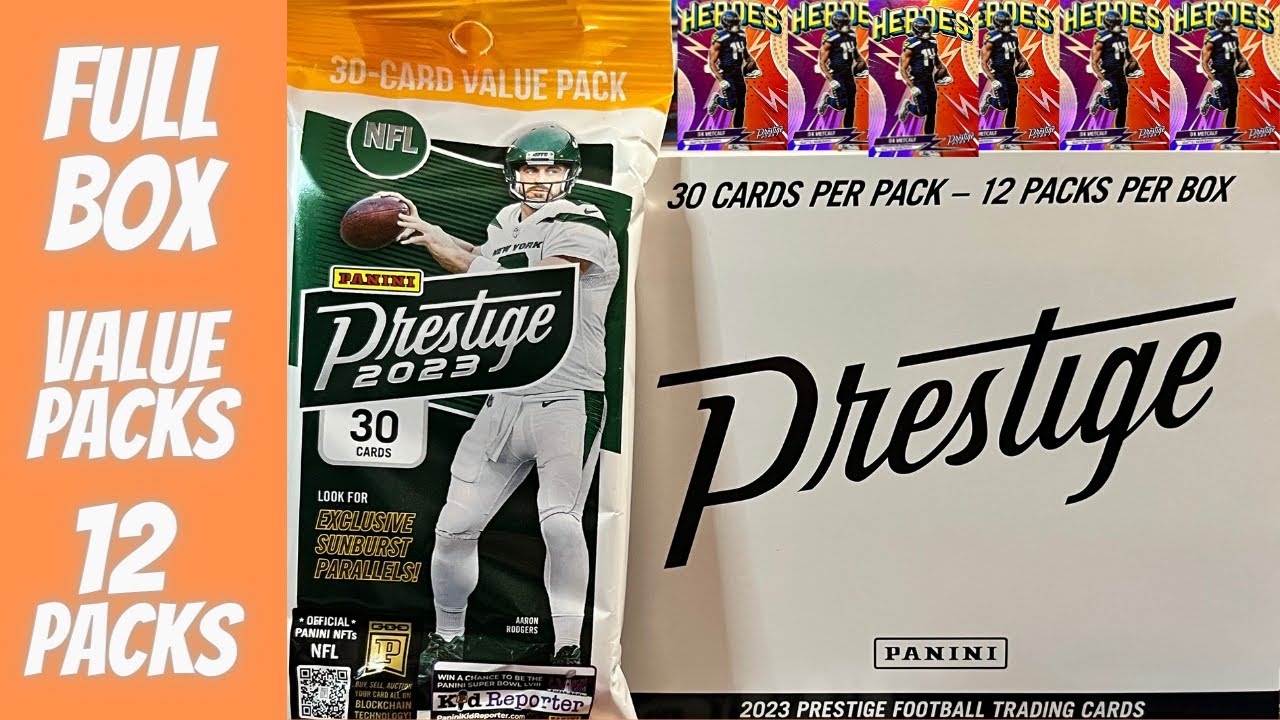2023 Prestige Football 🏈 Value Pack Box 12 Packs 30 Cards Per Pack