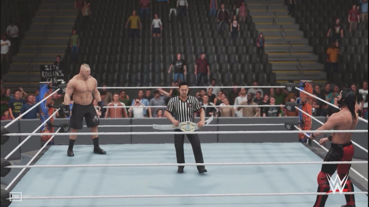 #wwe2k19   #Brock Lesnar vs  #Sethrollins  #untold match
