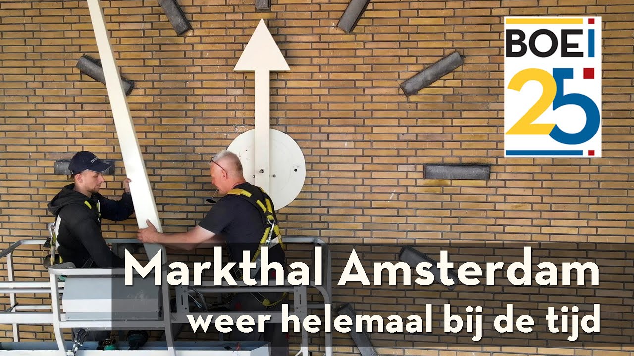 Terugplaatsen klokken in de Centrale Markthal, Amsterdam | BOEi