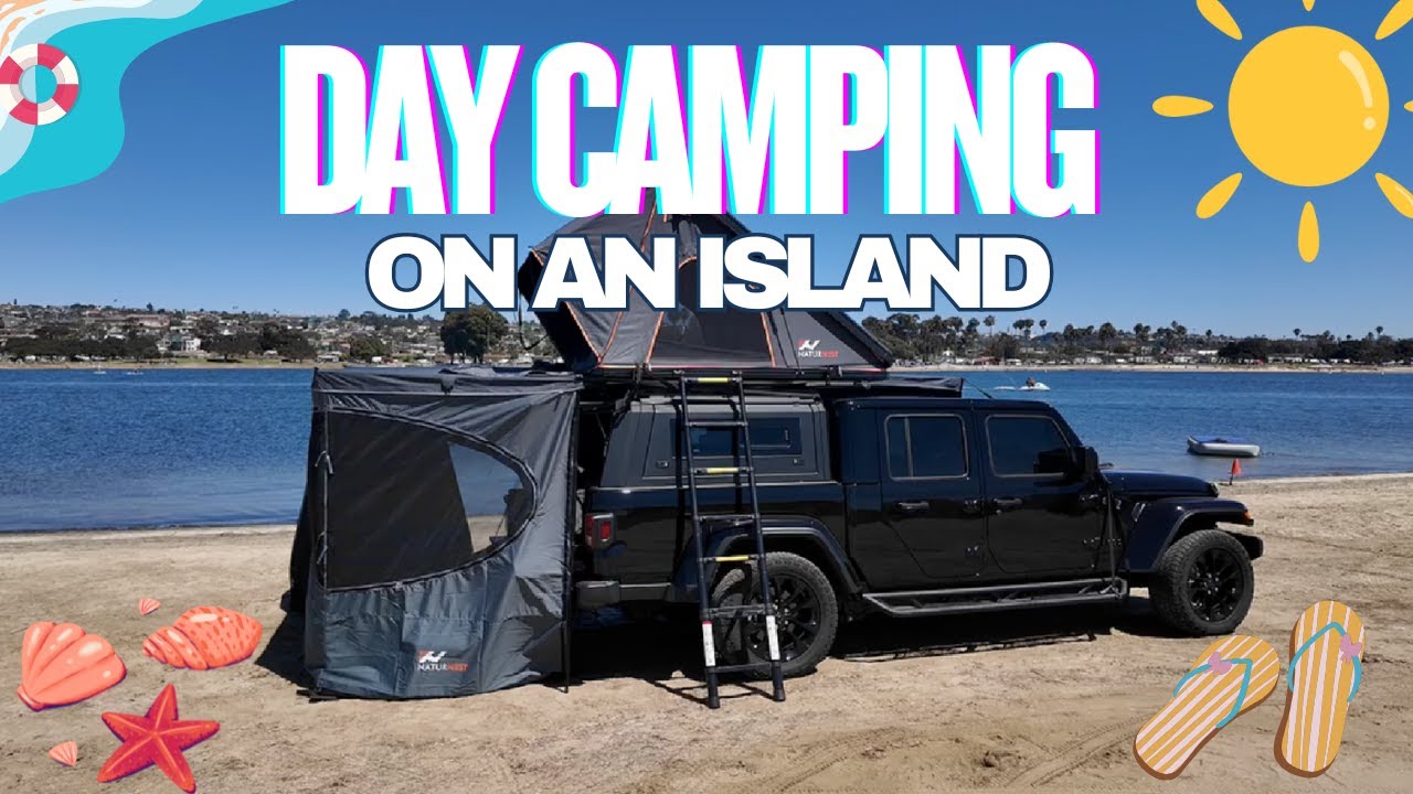 Fiesta Island Day Camping in San Diego