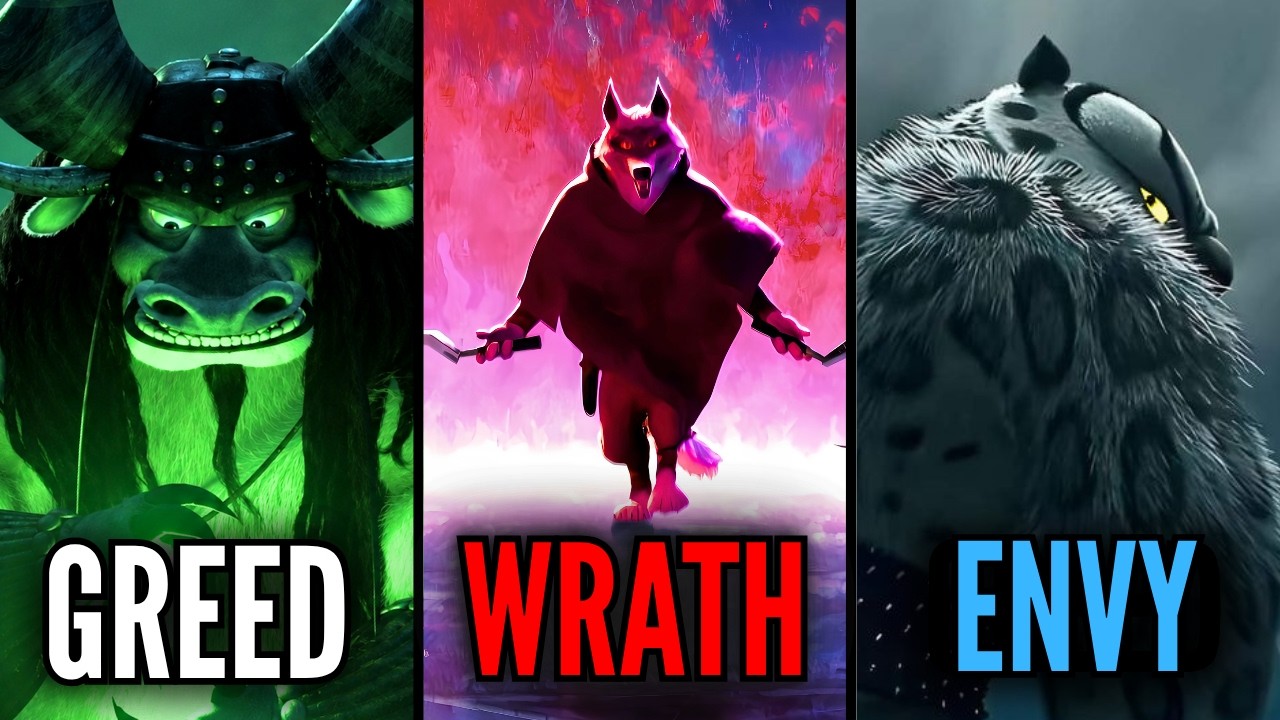 7 смертных грехов в образе злодеев DreamWorks