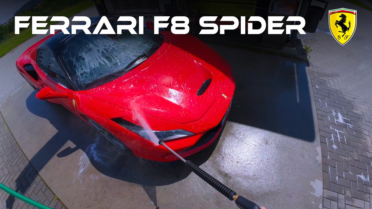 Insane 710hp Ferrari F8 Spider POV: Drive & Wash in 4K!
