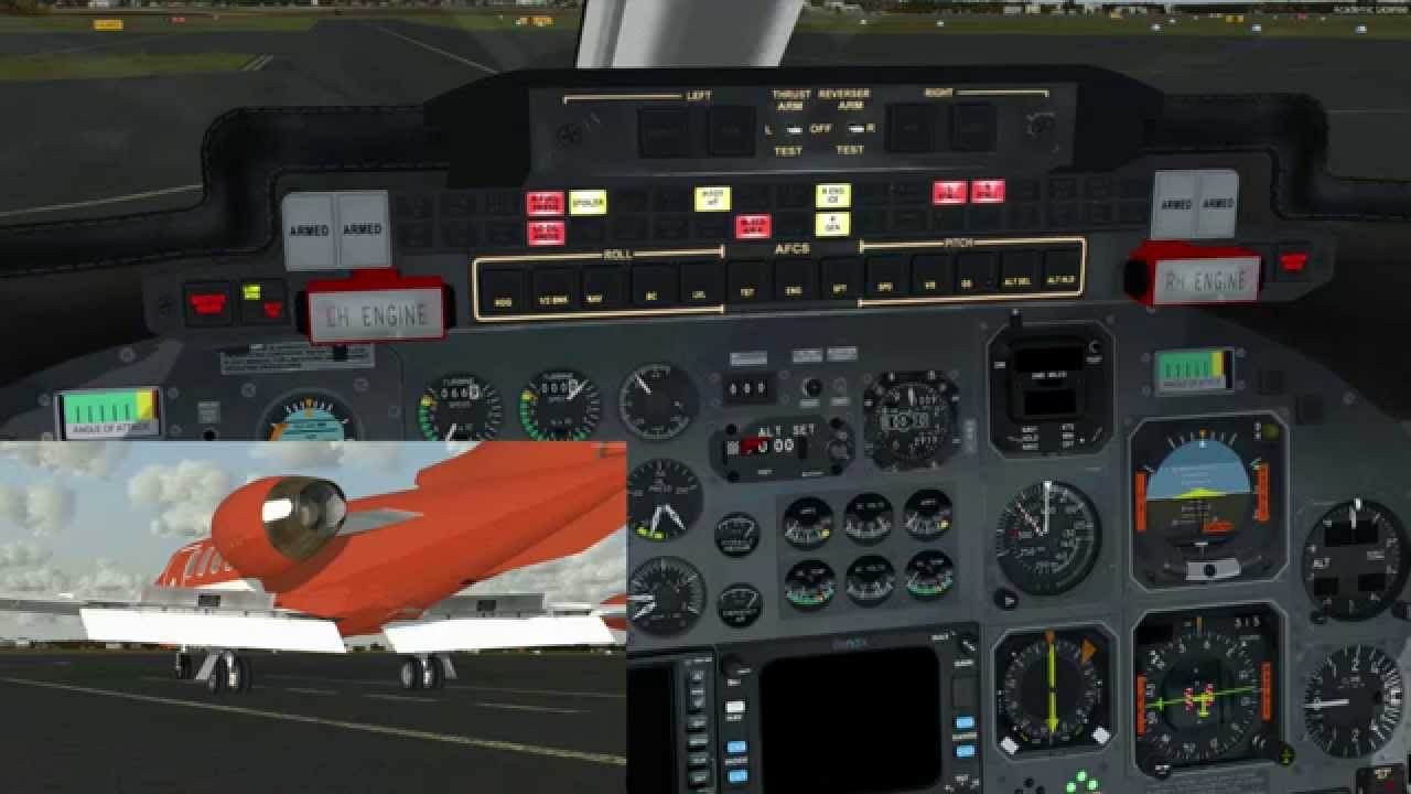 [P3D] Startup procedure on the Flysimware Learjet 35A [HD]