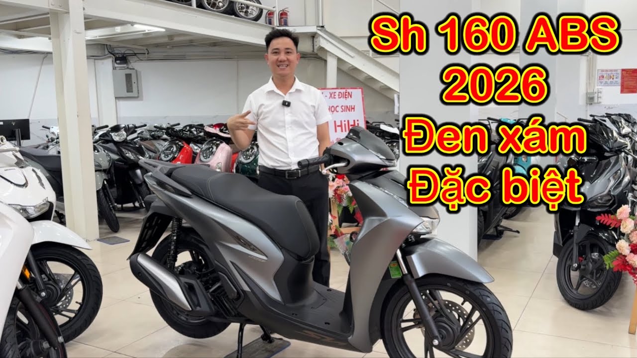 Sh 160 abs 2026 phiên bản đặc biệt màu đen xám - Nam hihi