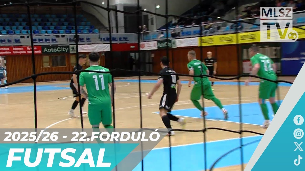 Prohuman-PTE-PEAC – Nyírbátor B-KERÉP | 1-1 | Férfi Futsal NB I | 22. forduló | MLSZTV