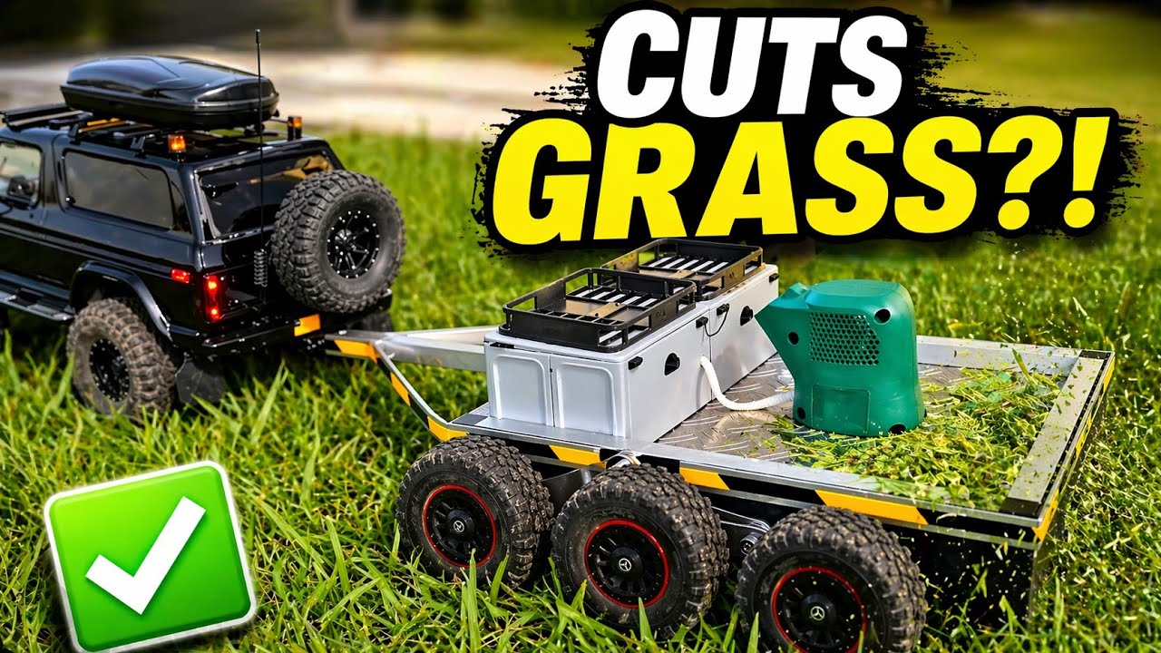 Remote controlled 18v Rc lawn mower! Easy Gardening Chores