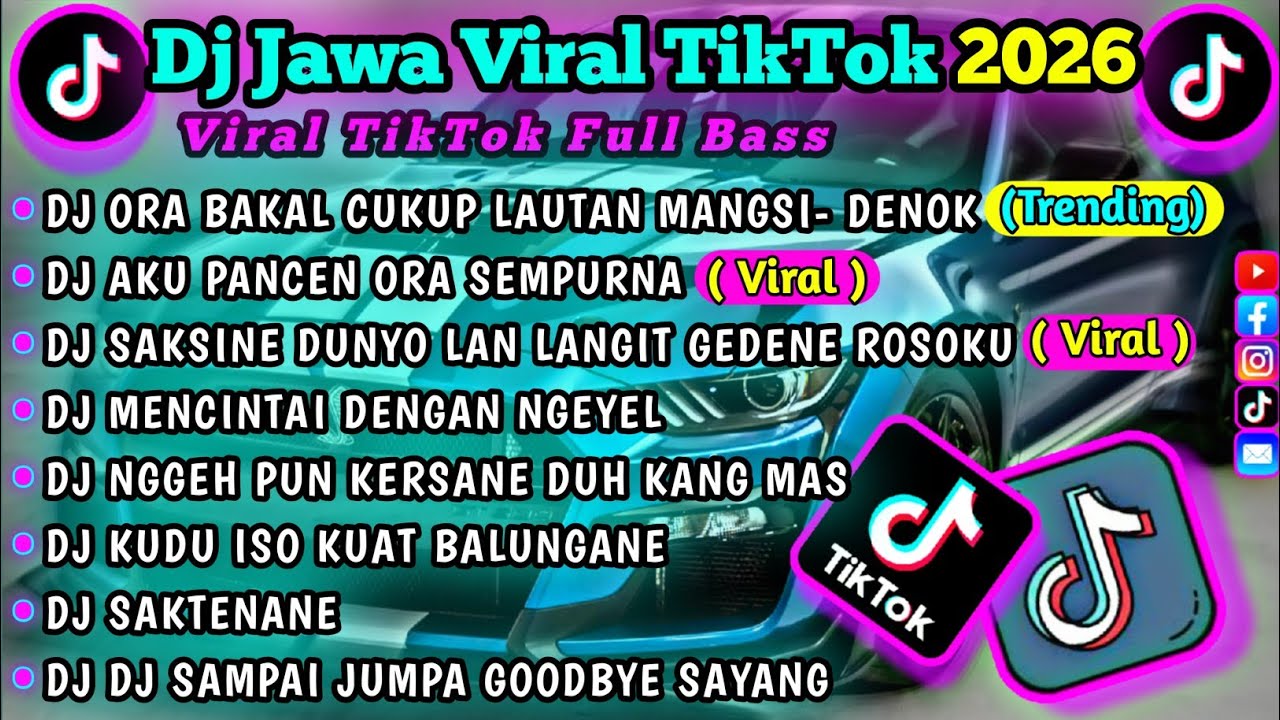 DJ JAWA VIRAL TIKTOK TERBARU 2026 || SOUND KANE FULL BASS || ORA BAKAL CUKUP LAUTAN MANGSI-DENOK