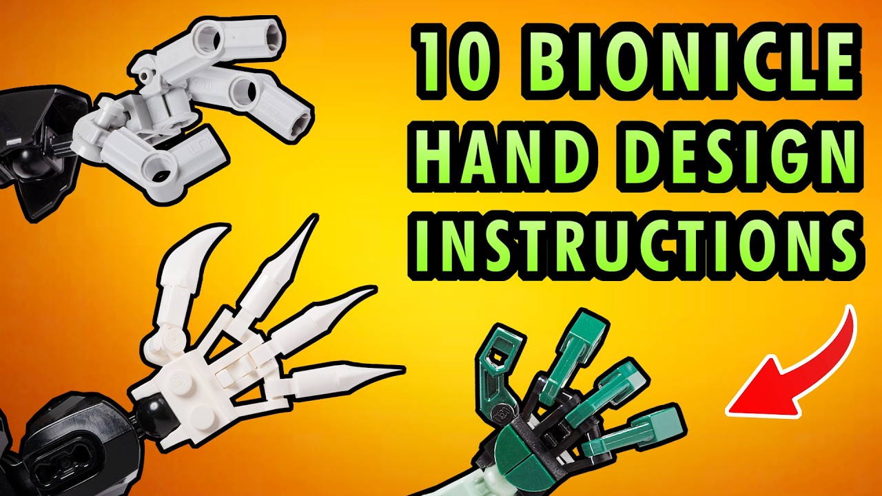 How to Build 10 BIONICLE HAND DESIGNS Instructions