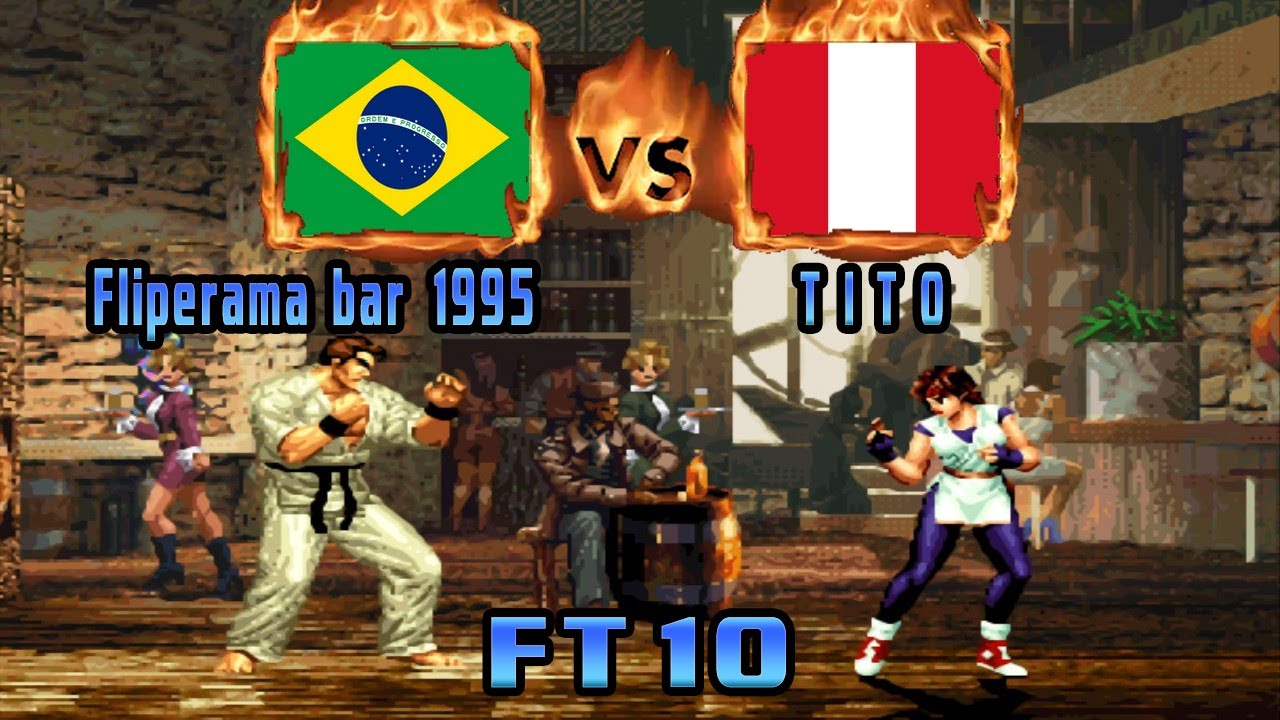 King of Fighters 95 - Fliperama bar 1995 (BRA) VS (PER) T I T O [kof95] [Fightcade] [FT10]
