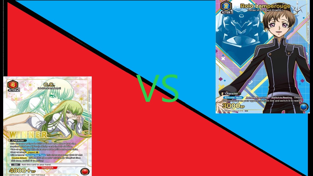 Union Arena Locals 03/05 Finals Red Code Geass (Pizza) vs Blue Code Geass (Rolo)