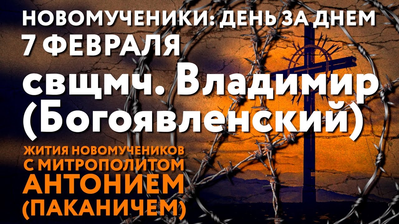 Новомученики: день за днем. Свщмч. Владимир (Богоявленский). Рассказывает митр. Антоний (Паканич).